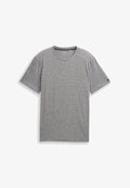 TOM TAILOR MIT FEINEM STREIFENMUSTER - Print T-shirt - white tarmac grey fine stripe