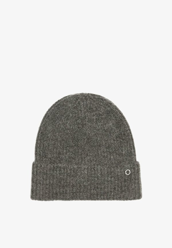 s.Oliver MIT LOGO-RING - Beanie - graphit