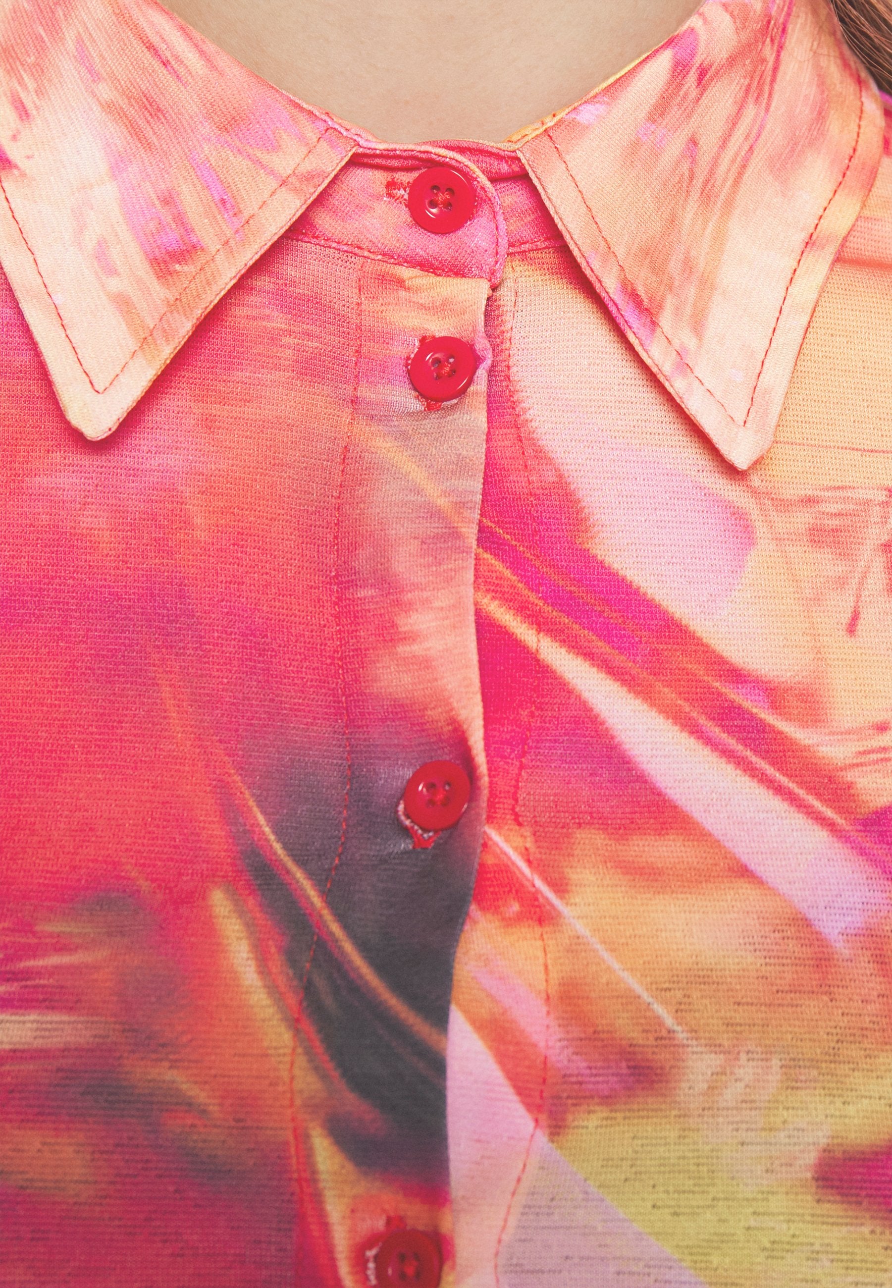 Jaded London FITTED 90'S TISSUE SHIRT LUMEN RIVER PRINT