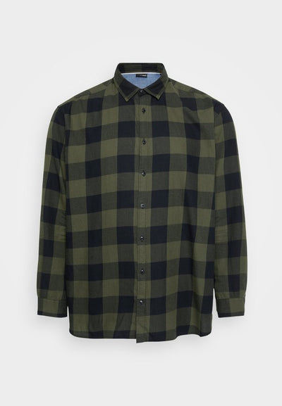 Jack & Jones JJEGINGHAM SHIRT - Shirt - dusty olive