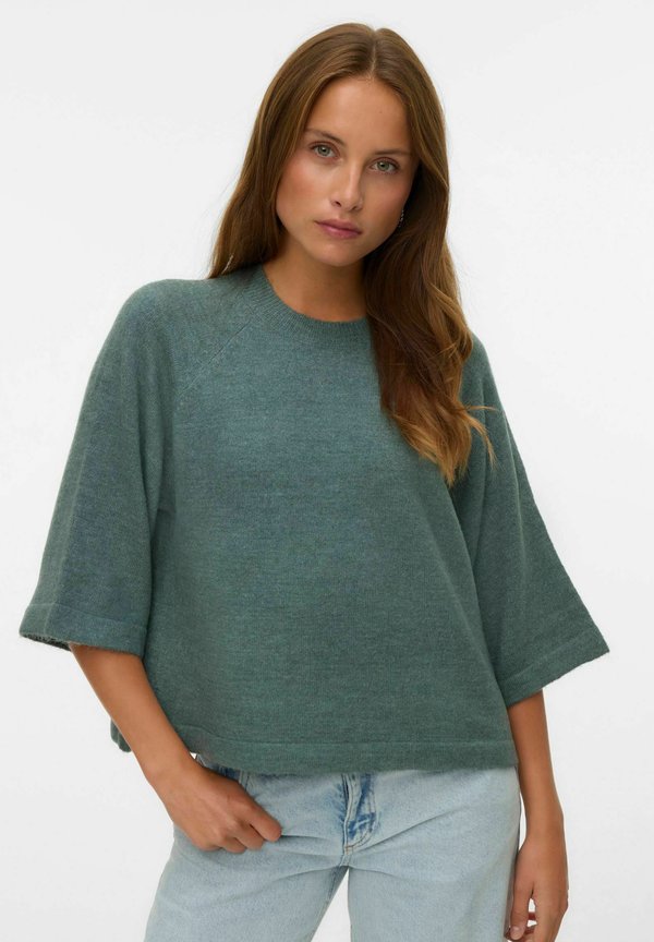 Vero Moda Knitted VMLEFILE Knitted - Jumper - balsam green
