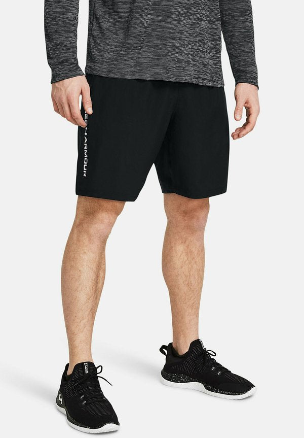 Under Armour TECH WOVEN WORDMARK - Sports shorts - black