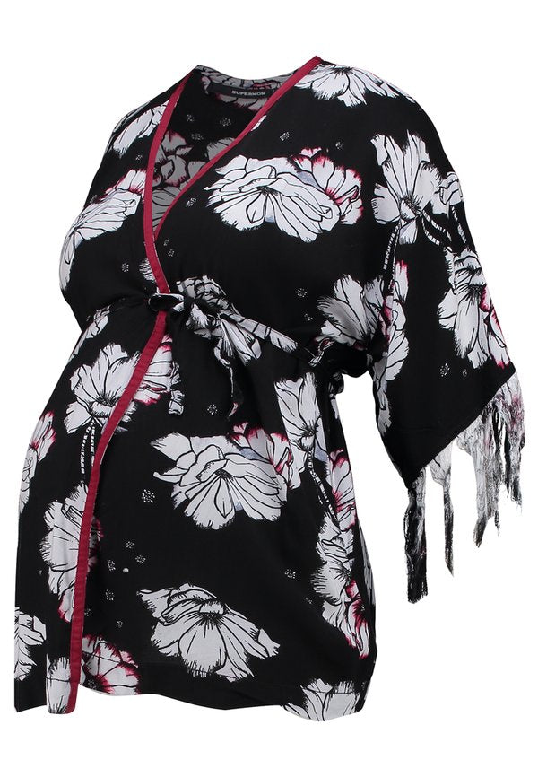 Supermom BLOUSE KIMONO FLOWER