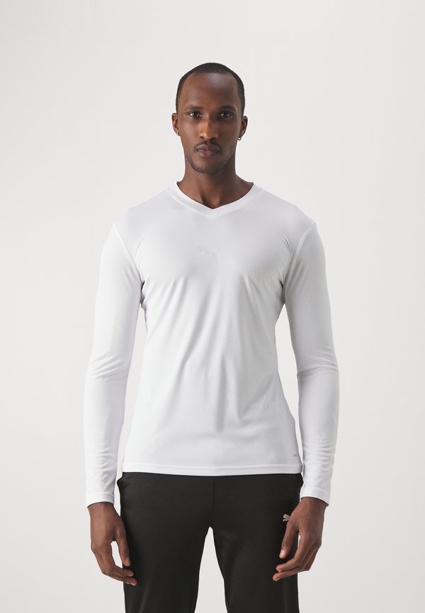 Puma TEAMGOAL BASELAYER TEE - Undershirt - white/feather gray