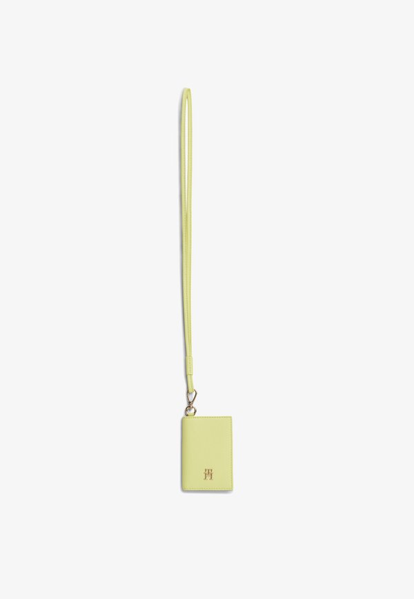 Tommy Hilfiger HILFIGER ICON CARD HOLDER WITH STRAP - Passport holder - neon yellow