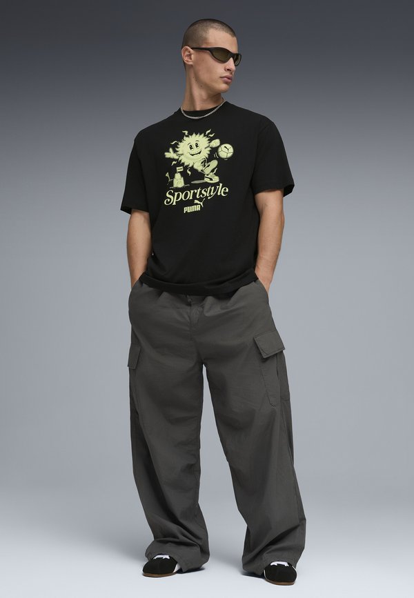 Puma GRAPHIC SUN T-SHIRT - Print T-shirt - black