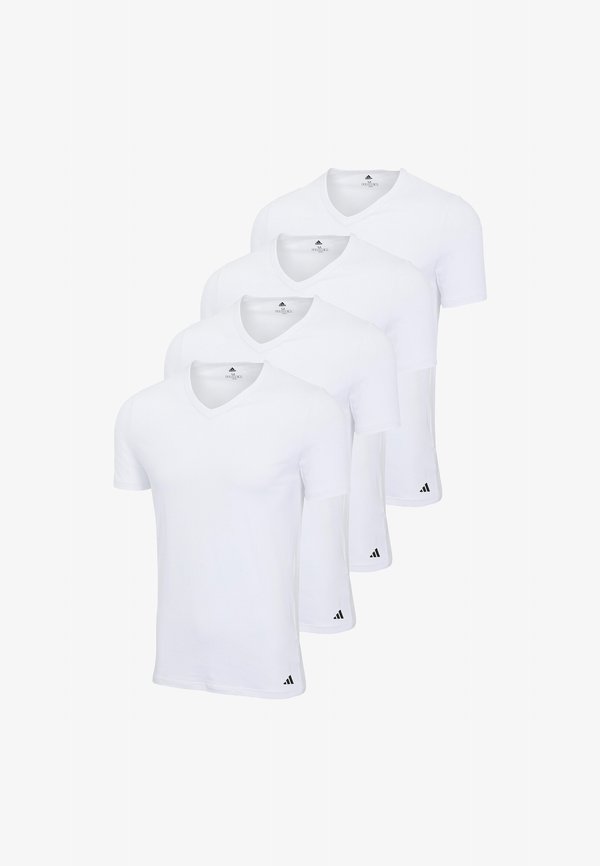 adidas Sportswear 4ER PACK - Undershirt - weiß