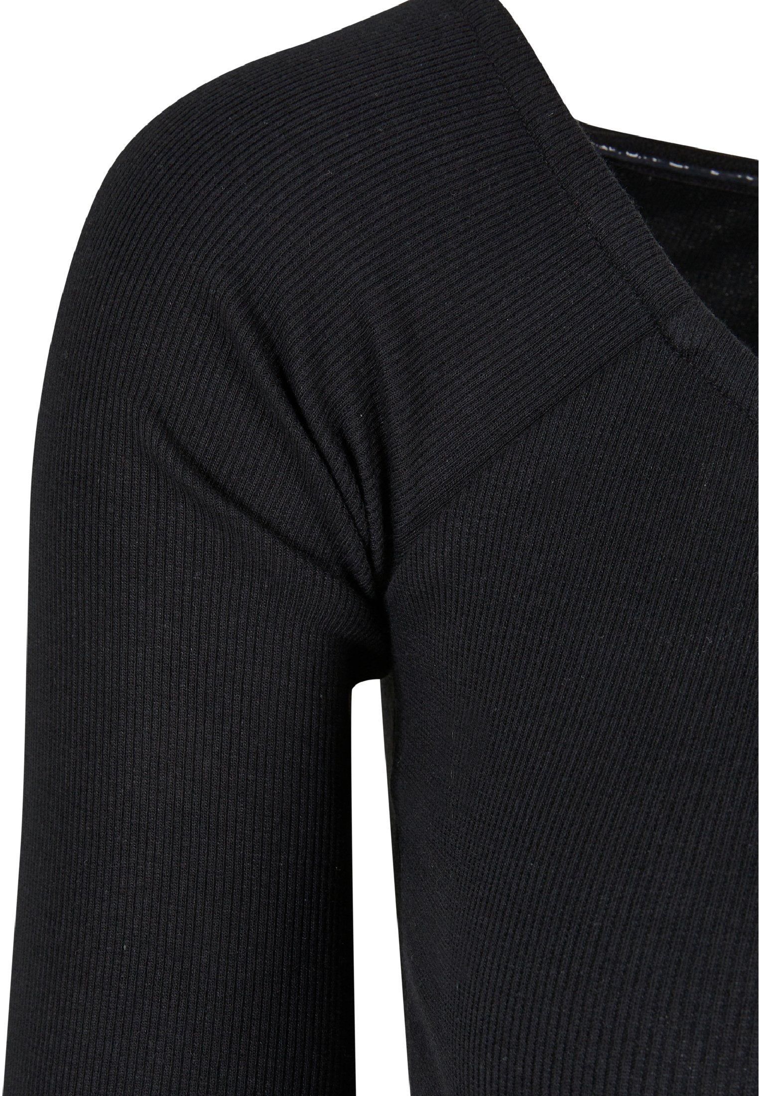 Urban Classics SHORT RIB WIDE V NECK LONGSLEEVE