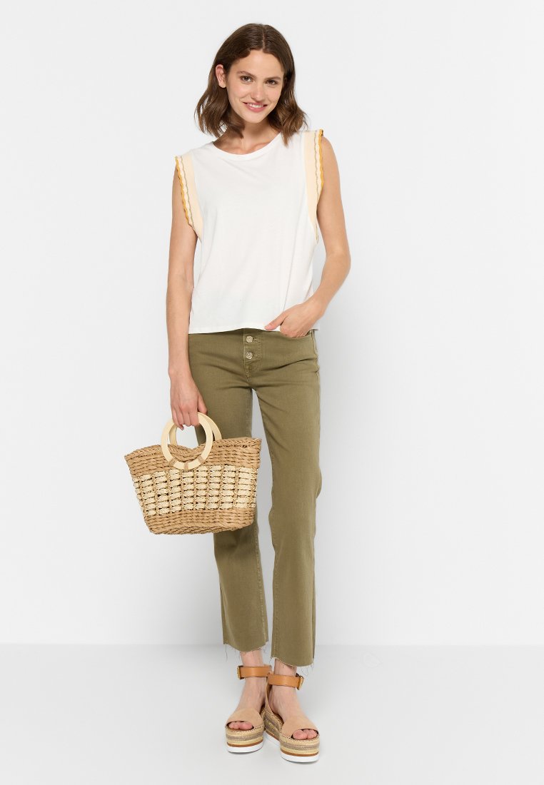 7 for all mankind THE STRAIGHT CROP COLORED STRETCH SAGE