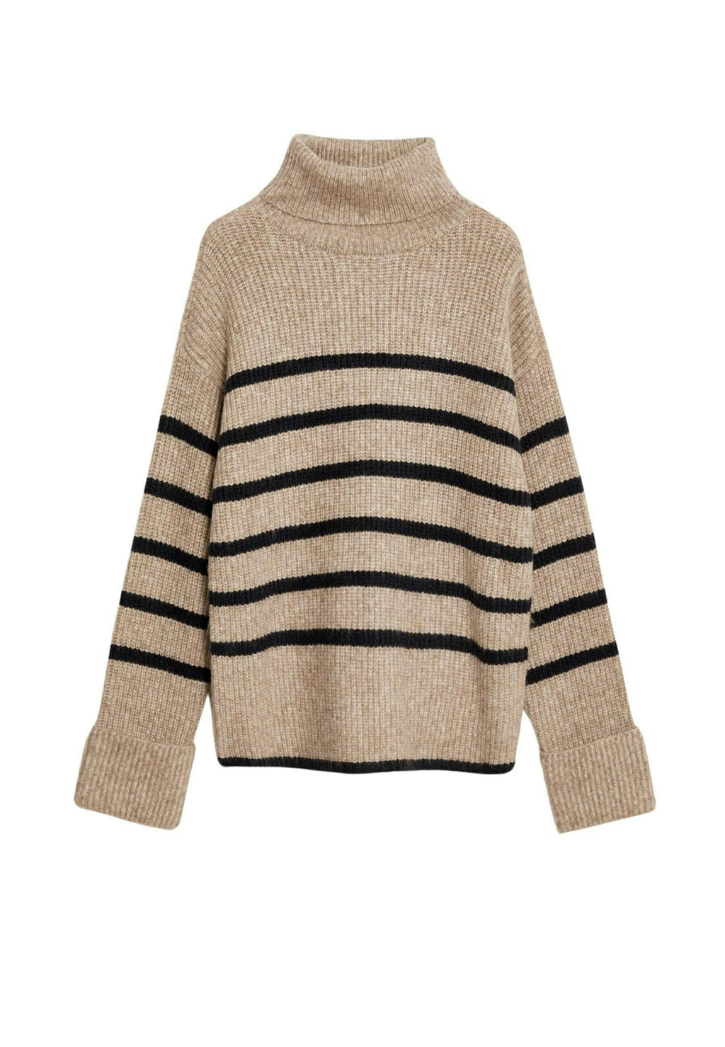 Marks & Spencer BLEND STRIPED ROLL NECK PULLOVER