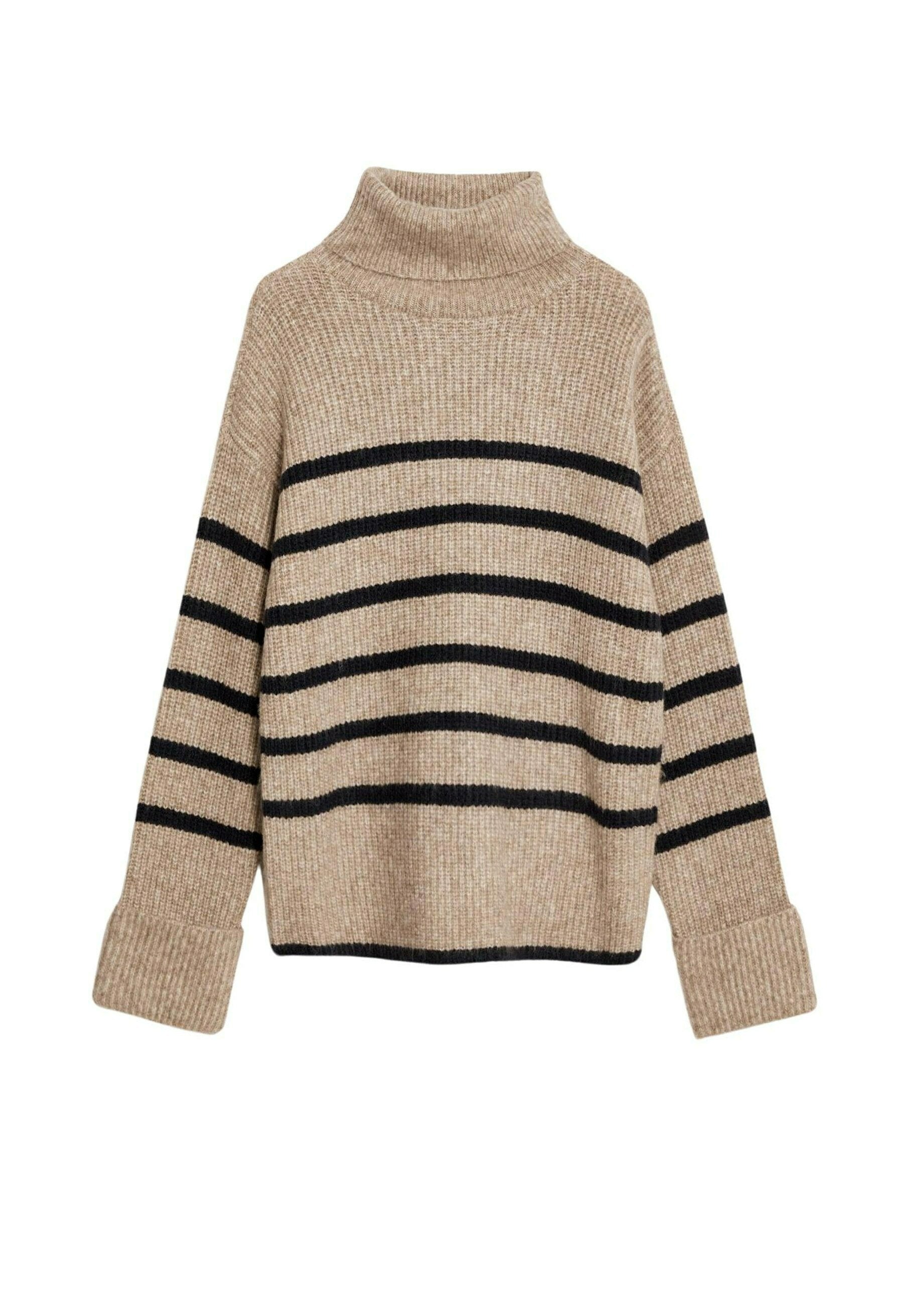 Marks & Spencer BLEND STRIPED ROLL NECK PULLOVER