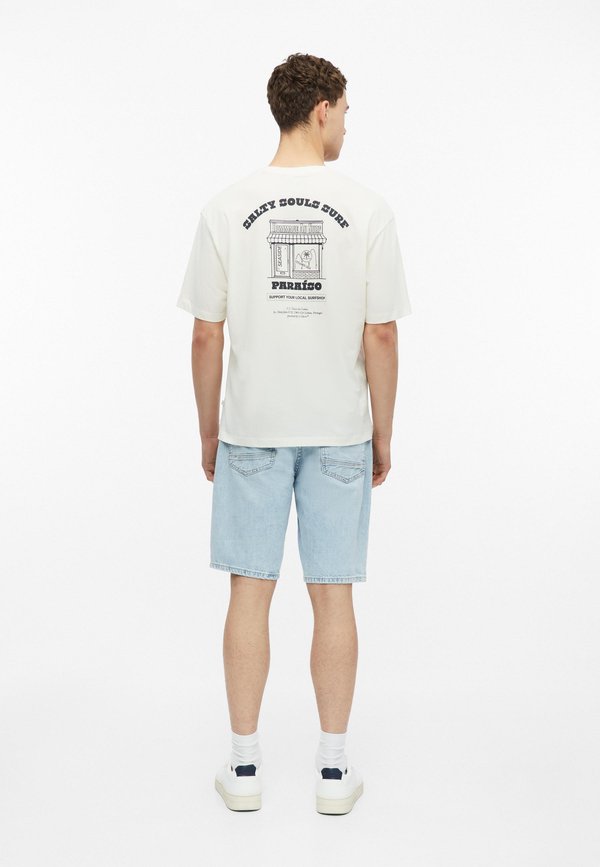 s.Oliver T-SHIRT - Print T-shirt - ecru