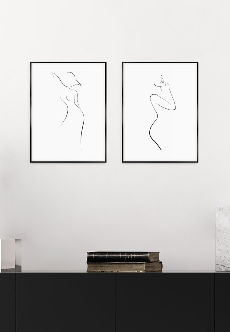 Orange Wallz FEMALE DRAWINGS 2 PACK