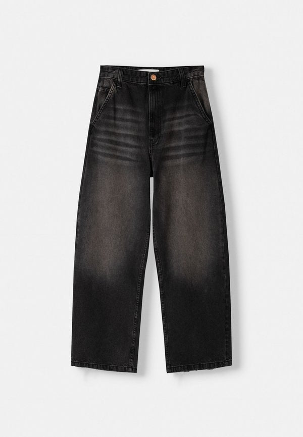 Bershka SKATER - Relaxed fit jeans - black