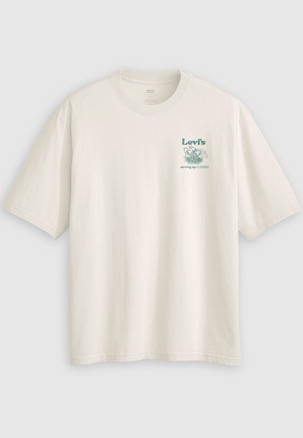 Levi's® LSE HALF SLEEVE TEE - Print T-shirt - table of contents egret body
