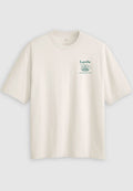 Levi's® LSE HALF SLEEVE TEE - Print T-shirt - table of contents egret body