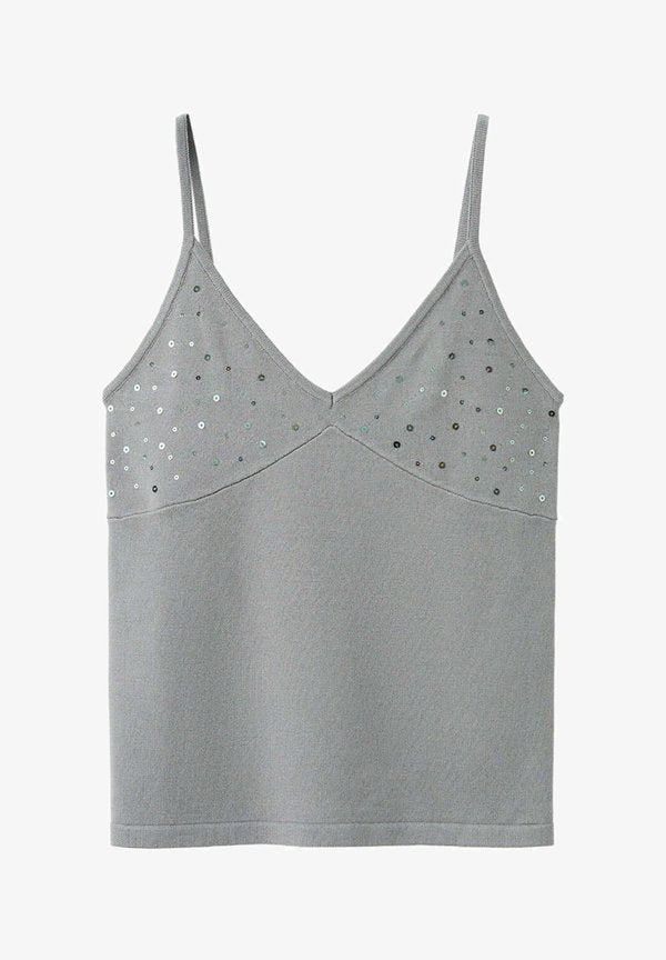 Mango ADULT - Top - mottled light grey