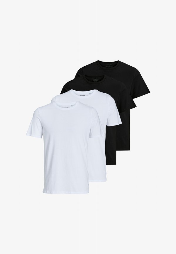 Jack & Jones 4 PACK - Basic T-shirt - schwarz   weiß
