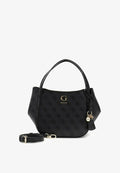 Guess COLEEN LOGO SATCHEL - Handbag - coal logo