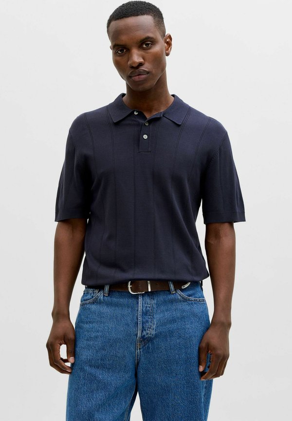 Jack & Jones Knitted Knitted - Polo shirt - night sky