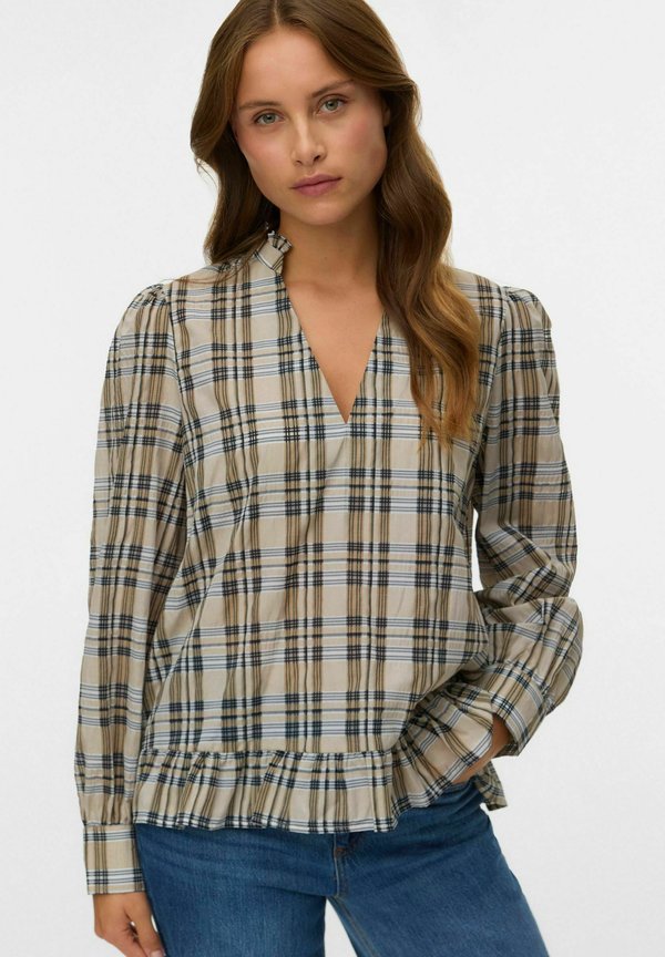 Vero Moda VMMALI - Blouse - pumice stone
