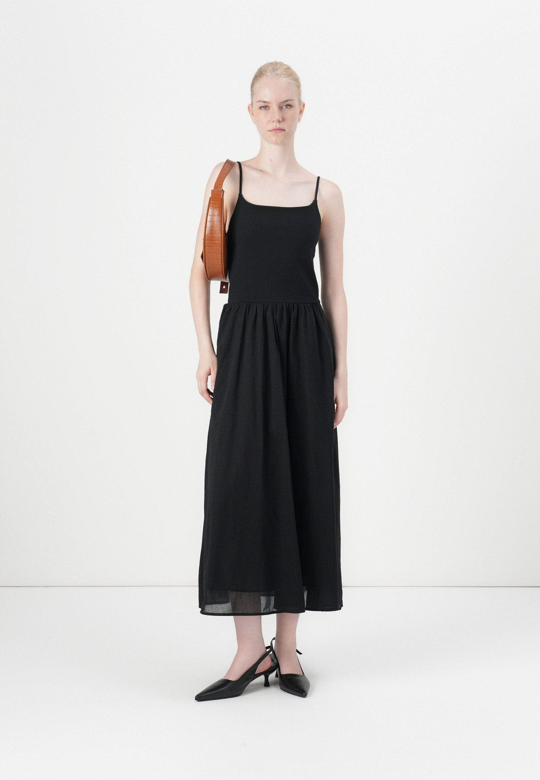GAP MIXED MEDIA TANK MAXI DRESS