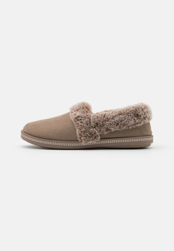 Skechers COZY CAMPFIRE - Slippers - dark taupe