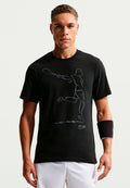 Nike Performance NIKECOURT TEE FRENCH OPEN - Sports T-shirt - black