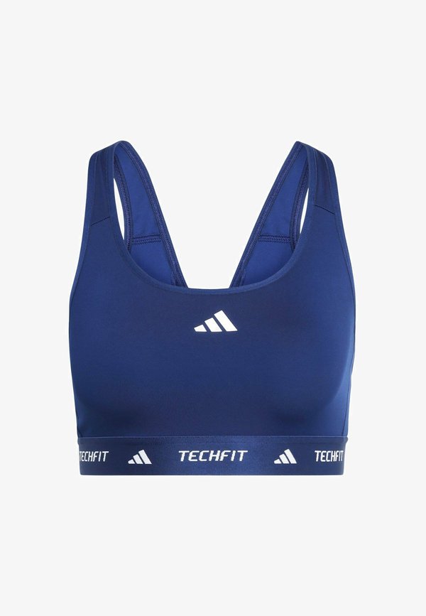 adidas Performance MEDIUM SUPPORT BRA - Medium support sports bra - dark blue