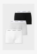 Lacoste 3 PACK - Trunks - black/white/light grey