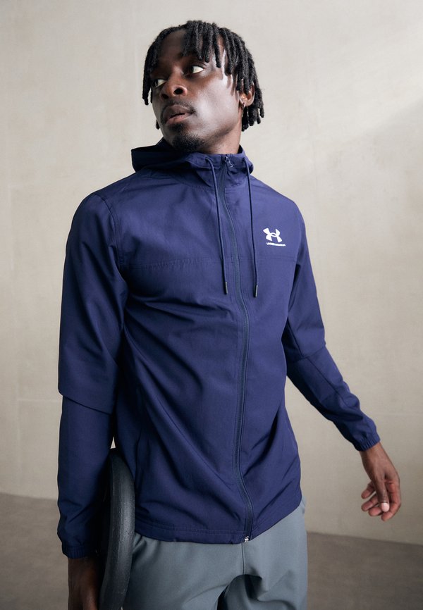 Under Armour RIVAL WOVEN - Windbreaker - midnight navy/white
