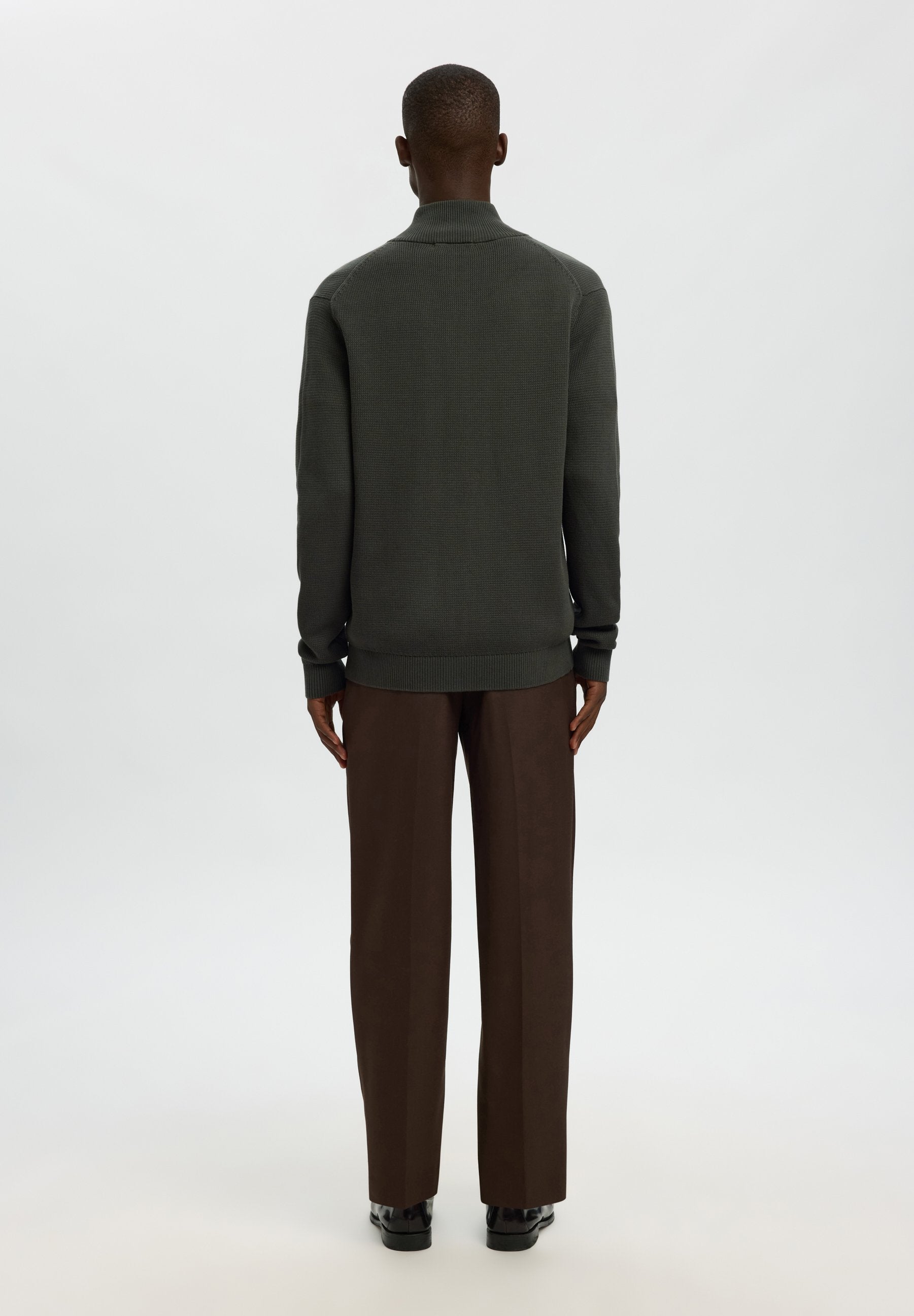 Selected SLMDANE LS KNIT STRUCTURE FULL ZIP NOOS