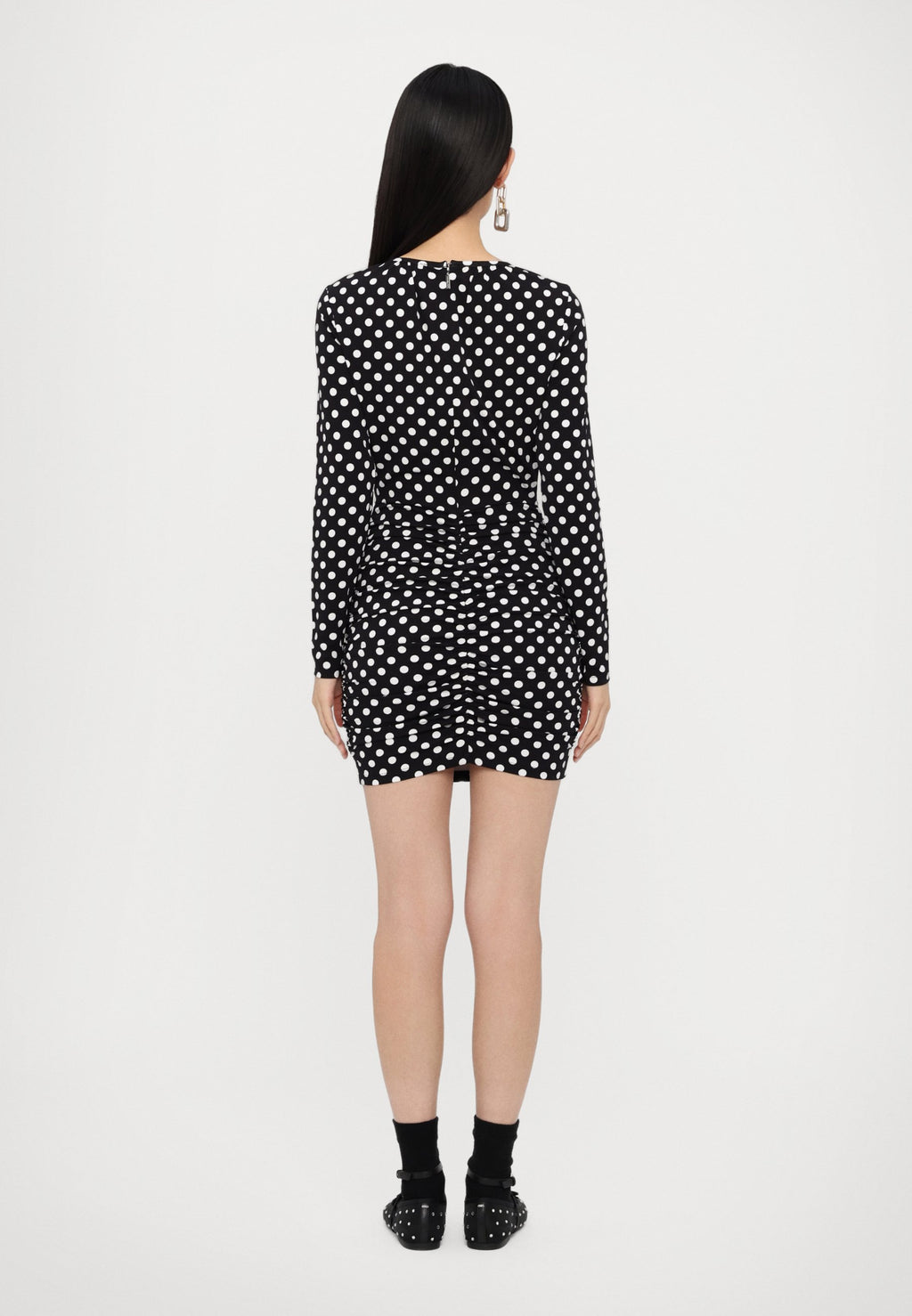 MICHAEL Michael Kors DOT RUCHED MINI DRESS