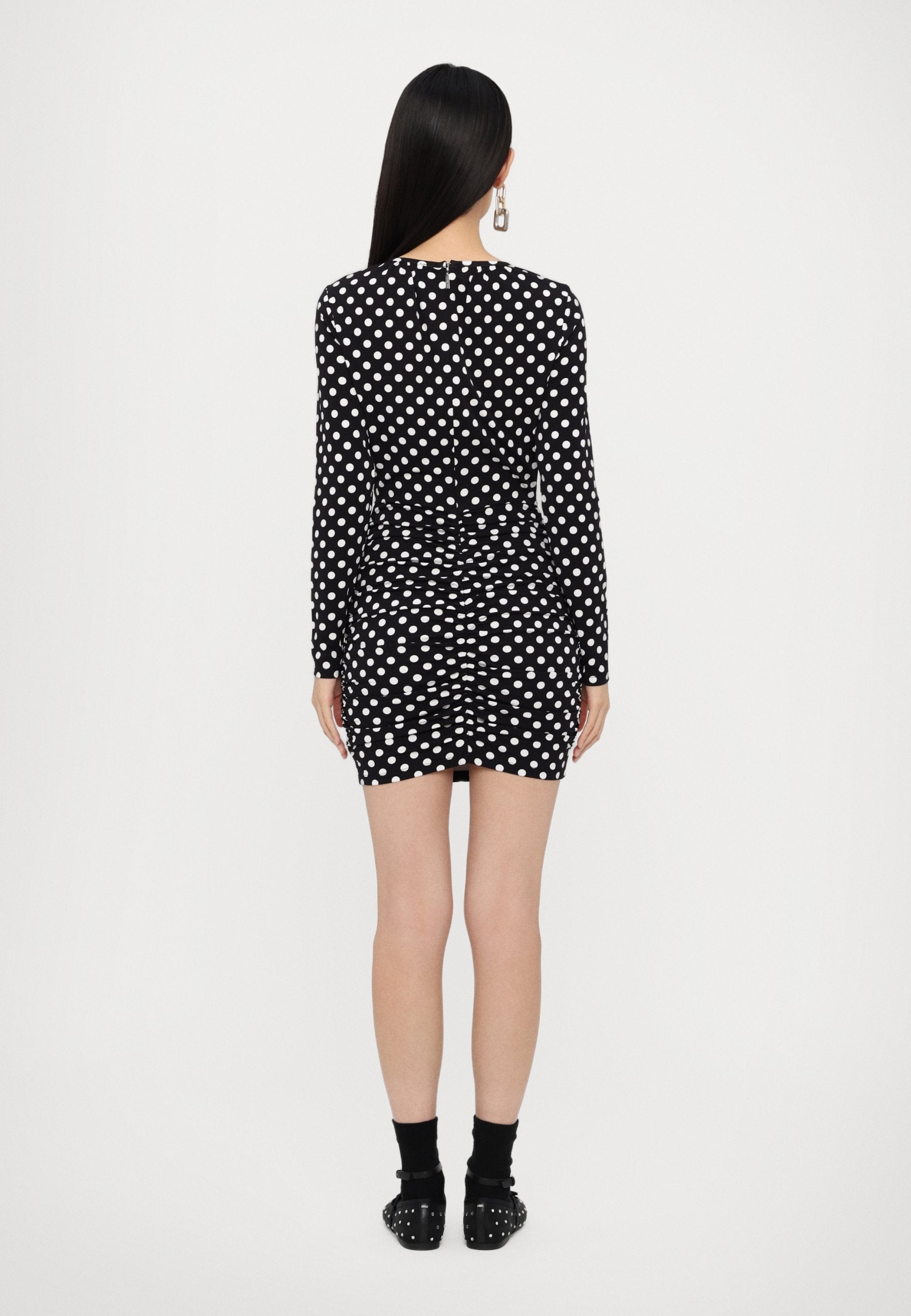 MICHAEL Michael Kors DOT RUCHED MINI DRESS