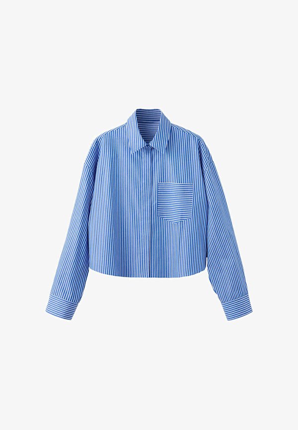 Mango ADULT - Button-down blouse - blue