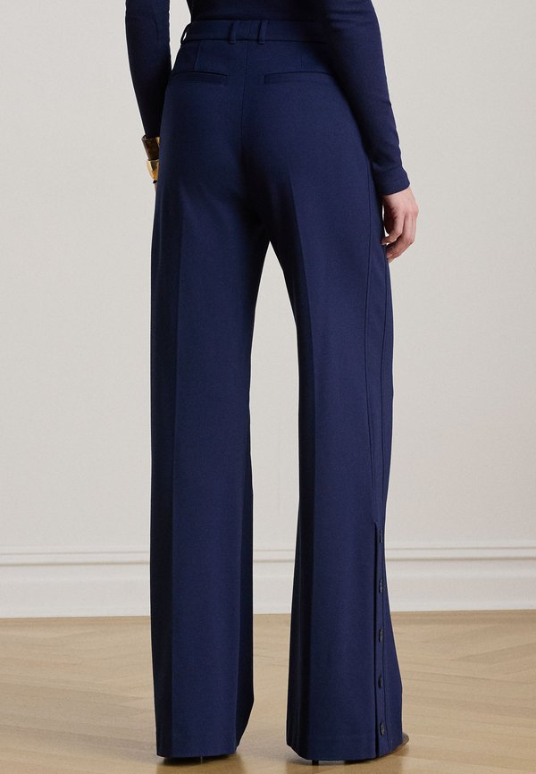 Lauren Ralph Lauren BUTTON-TRIM PONTE WIDE-LEG PANT