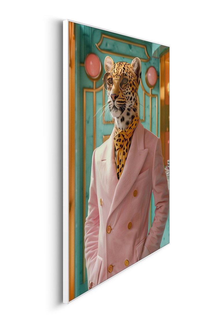 Orange Wallz PASTEL LEOPARD