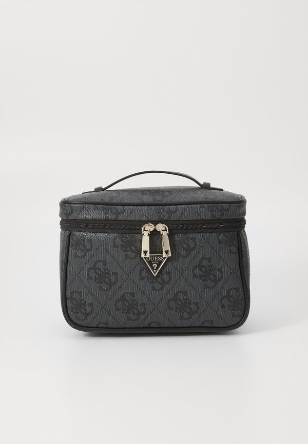 Guess BERTA TOILETRY TRAIN CASE - Wash bag - coal