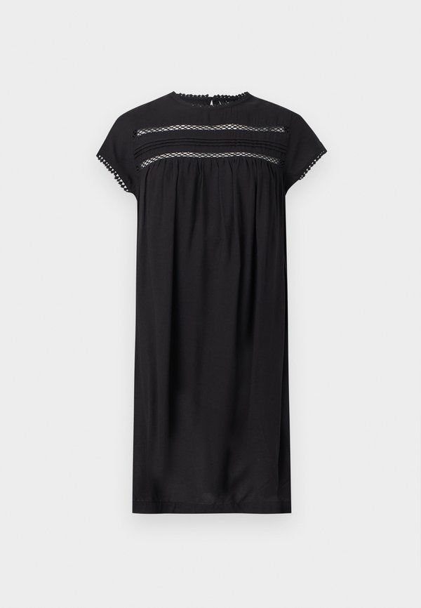 Vero Moda Petite VMDEBBIE PLEAT SHORT DRESS - Day dress - black