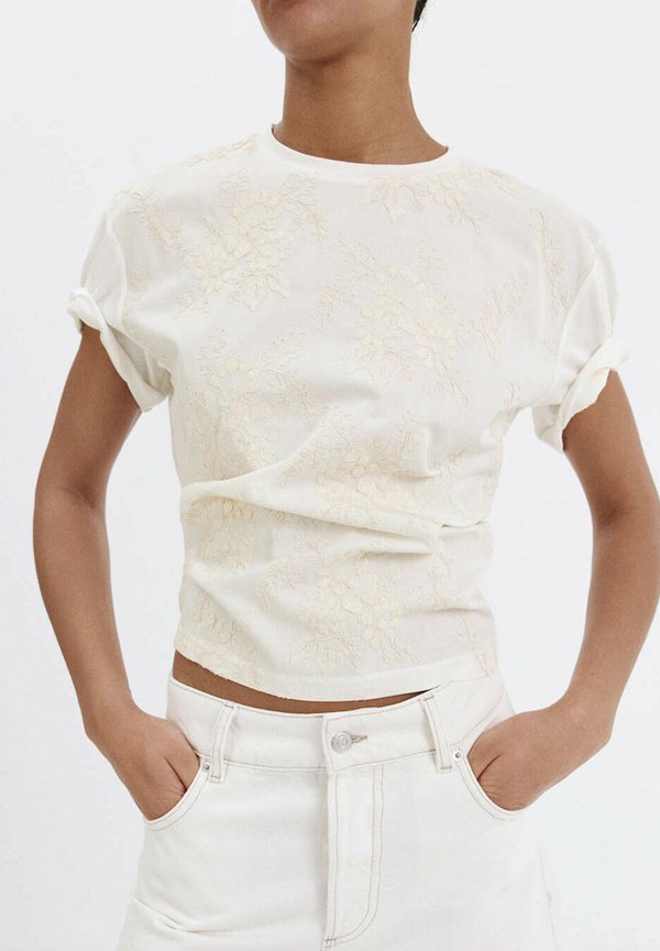 Mango ADULT - Print T-shirt - off-white
