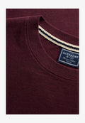 Superdry & Co SUPERDRY ESSENTIAL SERIF LOGO EMBROIDERED T-SHIRT.. - Basic T-shirt - tawny port marl cream