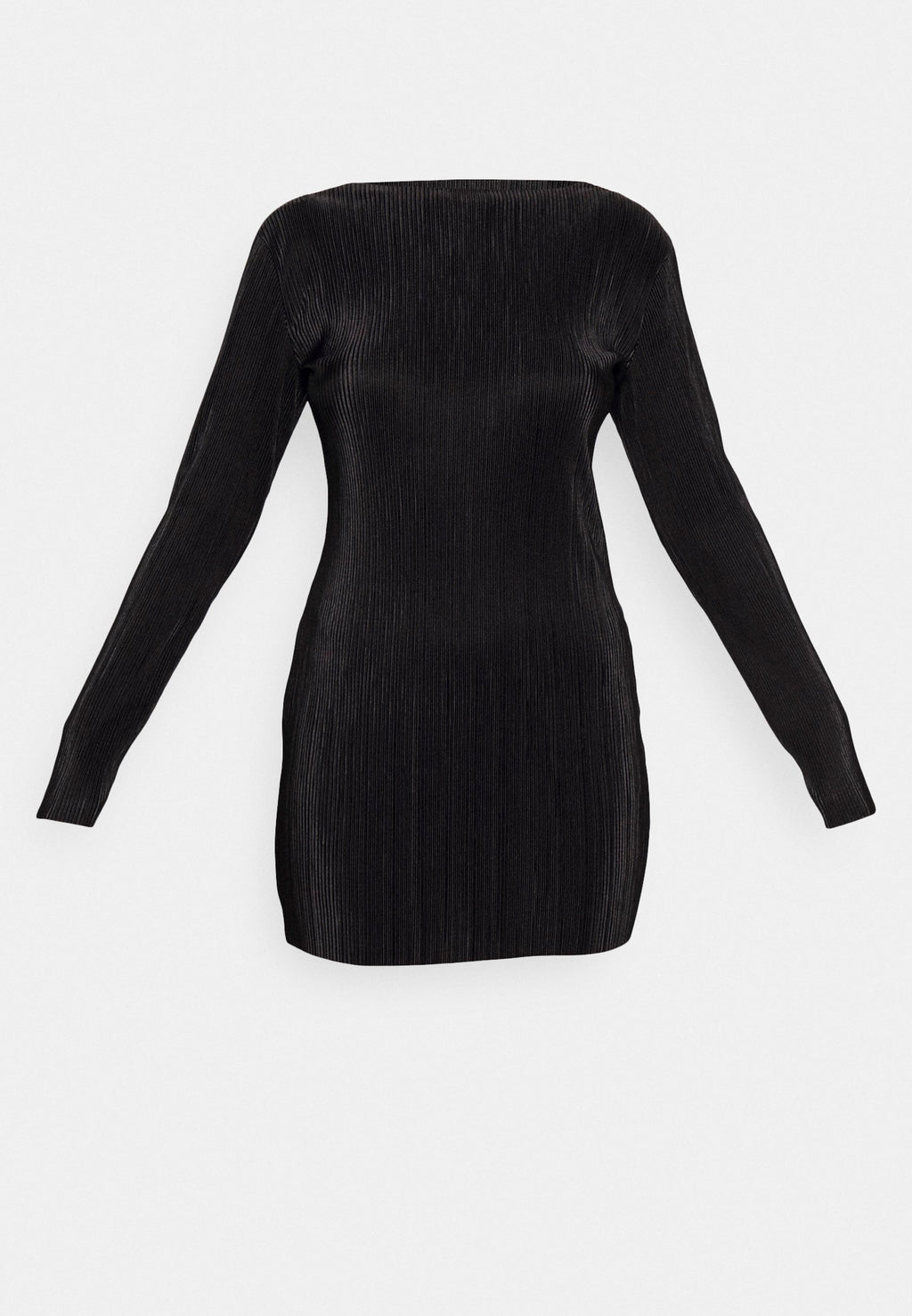 Glamorous PLISSE SKINNY FIT MINI DRESS WITH FUNNEL NECK