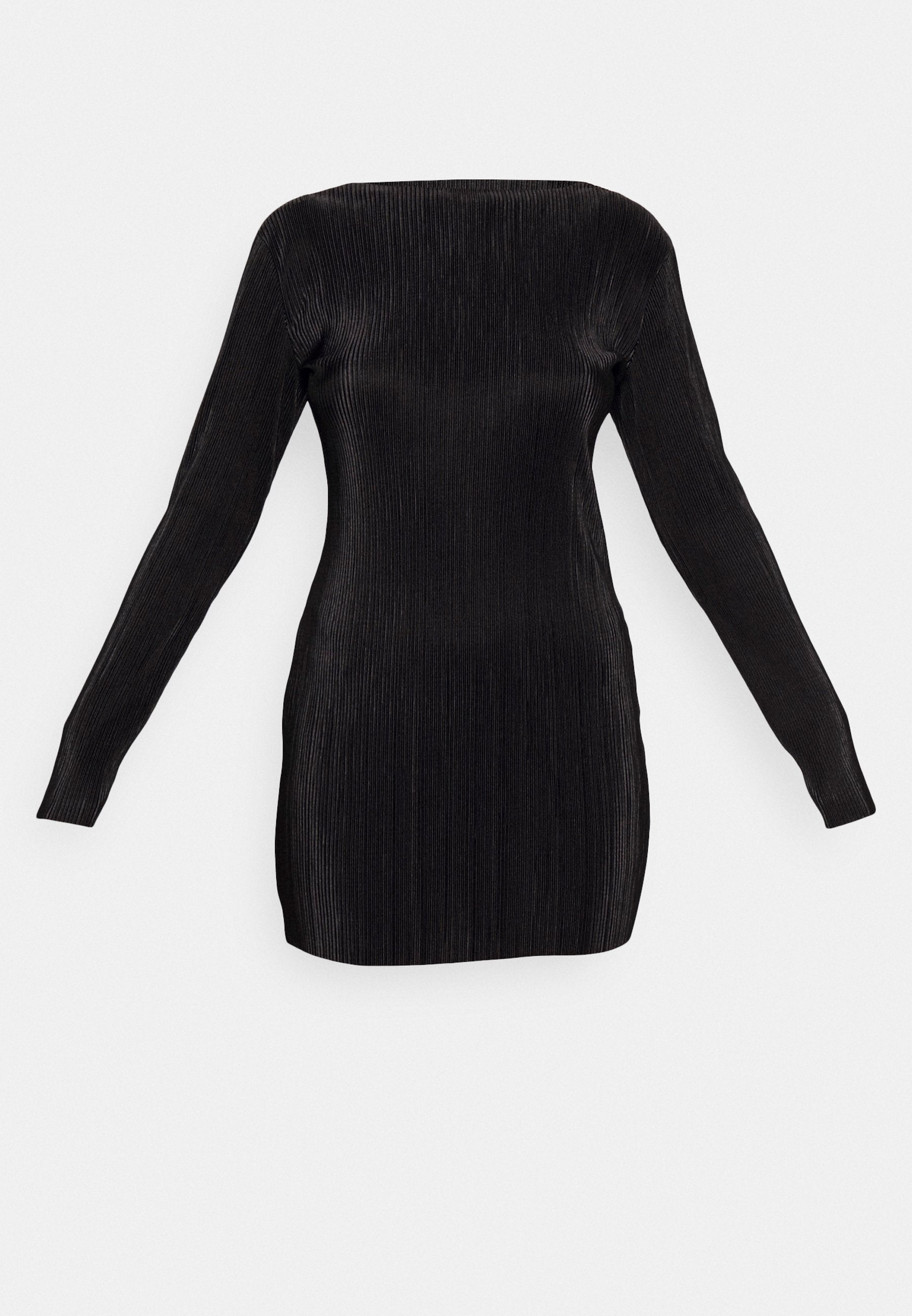 Glamorous PLISSE SKINNY FIT MINI DRESS WITH FUNNEL NECK