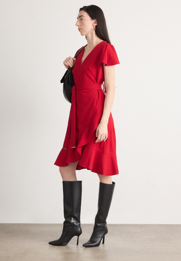 DKNY FLUTTER FAUX WRAP