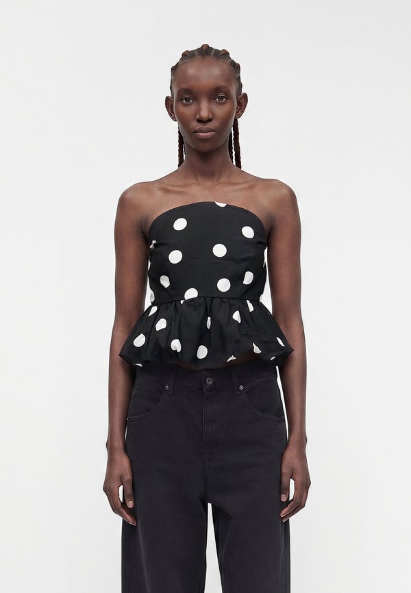 Vero Moda VMTORA BUBBLEHEM BANDAU - Top - black