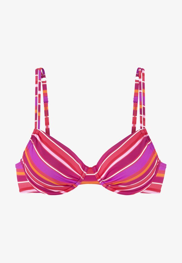 s.Oliver BÜGEL - Bikini top - pink bedruckt