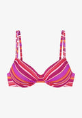 s.Oliver BÜGEL - Bikini top - pink bedruckt