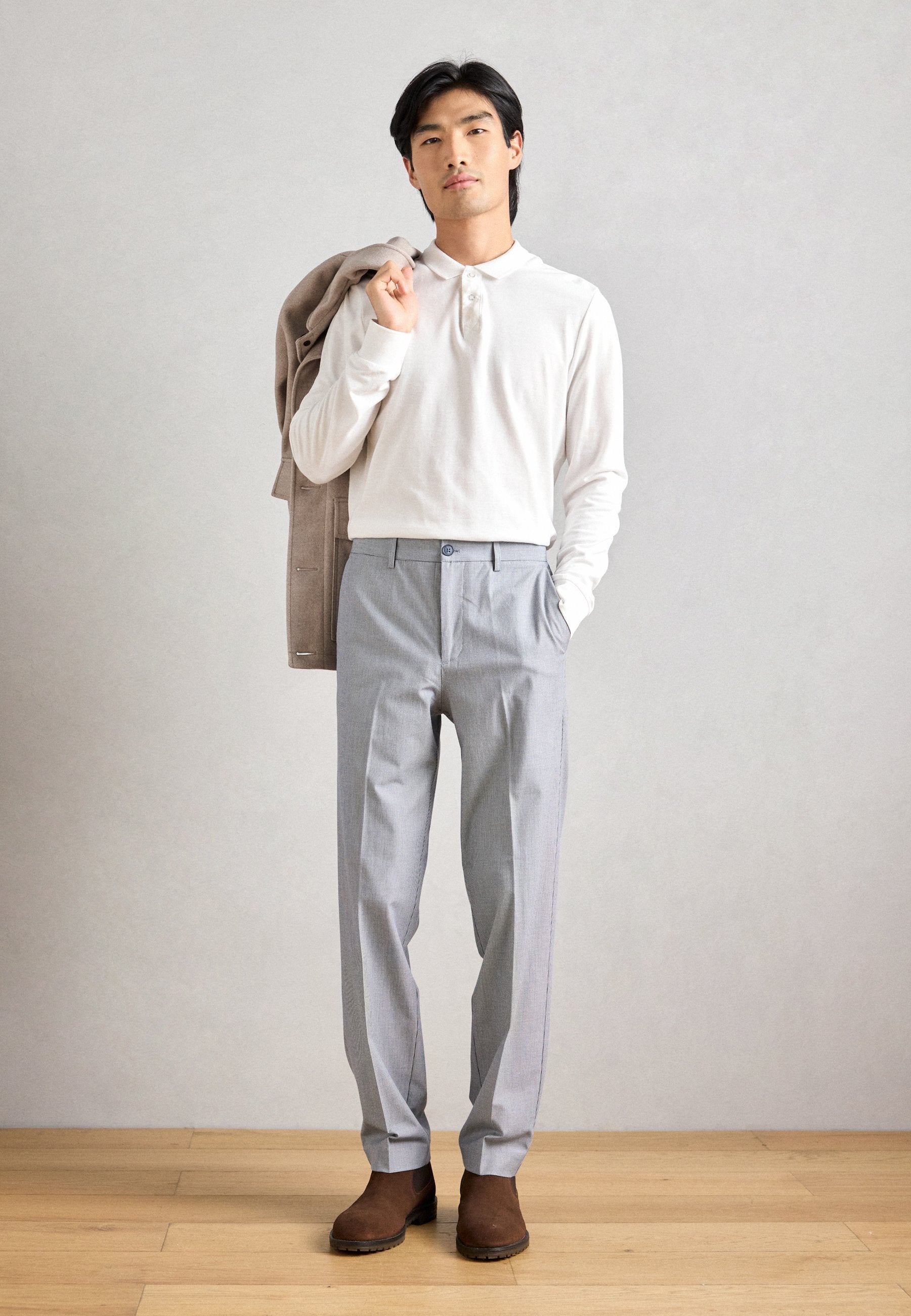 MINI HOUNDSTOOTH FORMAL PANTS Media 2