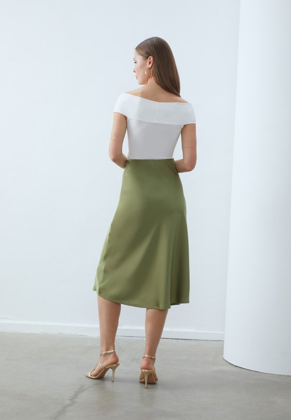 Anna Field SATIN MIDI SKIRT
