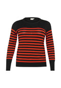 Kaffe Curve KCLIZZY STRIPED KNIT PULLOVER